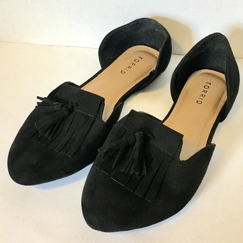 Torrid Black Slip On Flat Shoes Womens 9 Wide